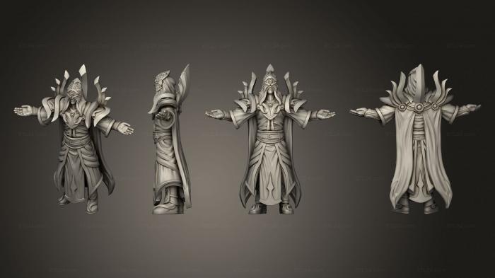 Figurines heroes, monsters and demons (Cult Leader Pose 02, STKM_4842) 3D models for cnc
