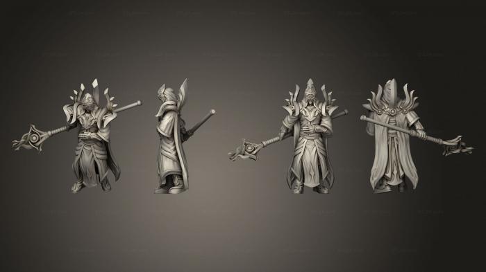 Figurines heroes, monsters and demons (Cult Leader Pose 03 V 1, STKM_4843) 3D models for cnc