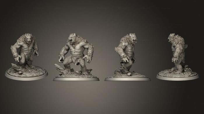 Figurines heroes, monsters and demons (Cult of Hunger Orangutan, STKM_4858) 3D models for cnc