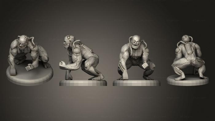 Figurines heroes, monsters and demons (Cyborg Monster 2, STKM_4870) 3D models for cnc