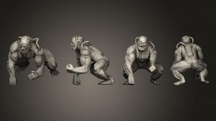 Figurines heroes, monsters and demons (Cyborg Monster, STKM_4871) 3D models for cnc