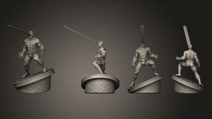 Figurines heroes, monsters and demons (cyclops x men v 1, STKM_4874) 3D models for cnc