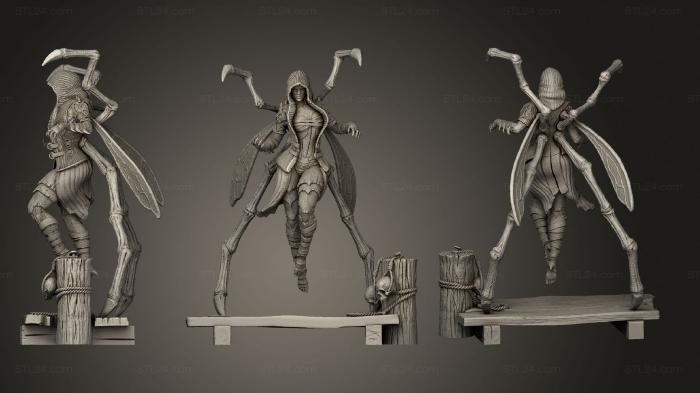 Статуэтки герои, монстры и демоны (Д Ворах Смертельная Битва, STKM_4878) 3D модель для ЧПУ станка