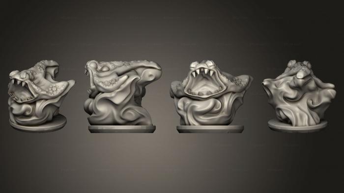 Figurines heroes, monsters and demons (Daemon Army Ray 6, STKM_4902) 3D models for cnc