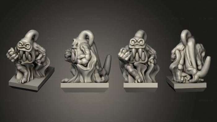Figurines heroes, monsters and demons (Daemon Army Small Flame 6, STKM_4908) 3D models for cnc