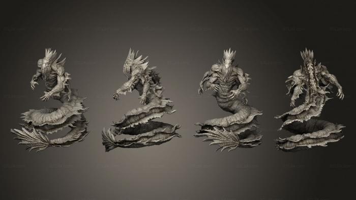 Figurines heroes, monsters and demons (Dagon 3, STKM_4913) 3D models for cnc