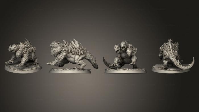 Figurines heroes, monsters and demons (Dante s Inferno Cerberus, STKM_4916) 3D models for cnc