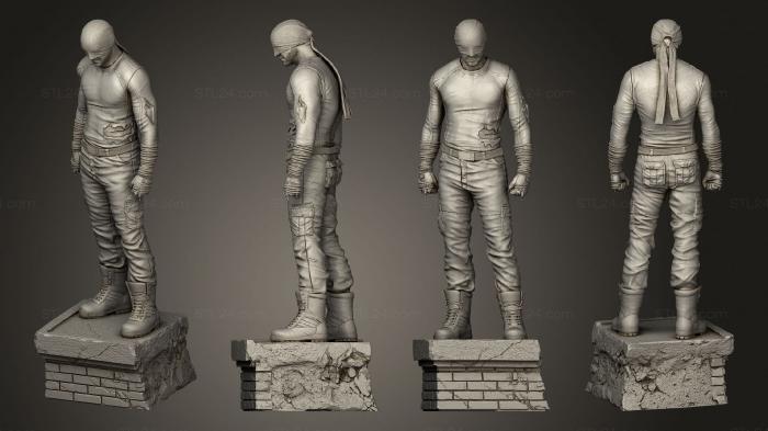 Figurines heroes, monsters and demons (Daredevil Charlie Cox, STKM_4920) 3D models for cnc
