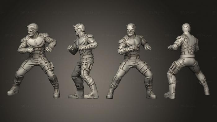Figurines heroes, monsters and demons (Daredevil Crimson Gargoyle pose 1, STKM_4921) 3D models for cnc
