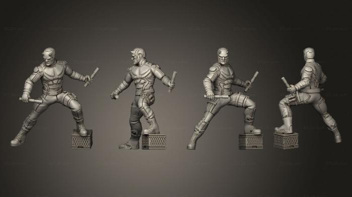 Figurines heroes, monsters and demons (Daredevil Crimson Gargoyle pose 2, STKM_4922) 3D models for cnc