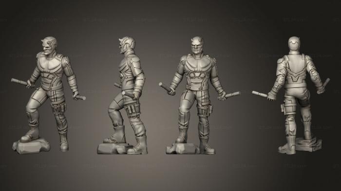 Figurines heroes, monsters and demons (Daredevil Crimson Gargoyle pose 3, STKM_4923) 3D models for cnc