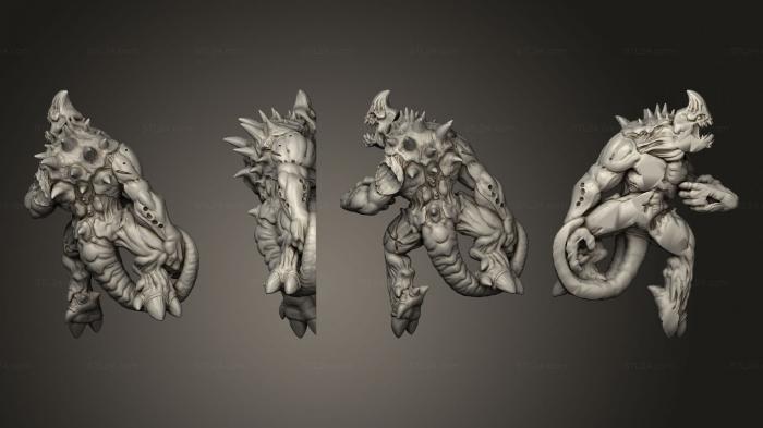 Figurines heroes, monsters and demons (Dead Kaiju 2, STKM_4934) 3D models for cnc