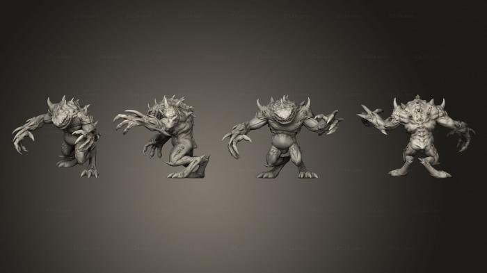 Figurines heroes, monsters and demons (Death Chaostoad Pose 1 Closed 001, STKM_4947) 3D models for cnc