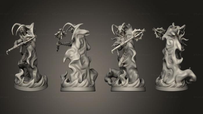 Figurines heroes, monsters and demons (Deceit Lesser Fiend 08, STKM_4986) 3D models for cnc