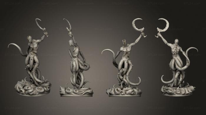 Статуэтки герои, монстры и демоны (Обман, STKM_4990) 3D модель для ЧПУ станка