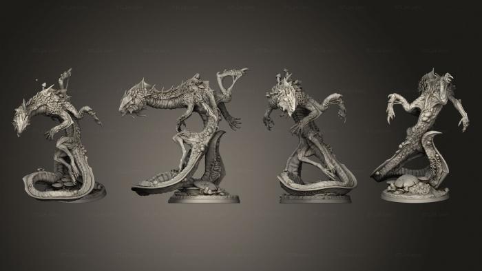 Figurines heroes, monsters and demons (Deep Dragon Arm L, STKM_4993) 3D models for cnc