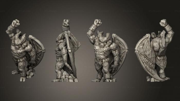 Figurines heroes, monsters and demons (Demon Flesh Golem 2, STKM_5001) 3D models for cnc