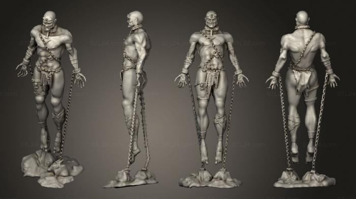 Статуэтки герои, монстры и демоны (Воинство демонов, STKM_5004) 3D модель для ЧПУ станка