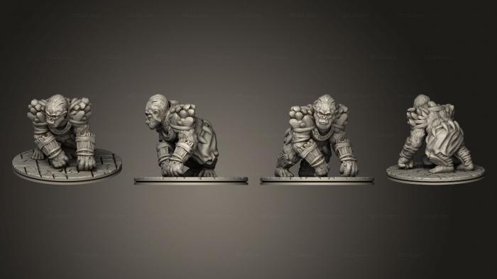 Figurines heroes, monsters and demons (Depths of Savage Atoll KS Ape Shaman 003, STKM_5026) 3D models for cnc