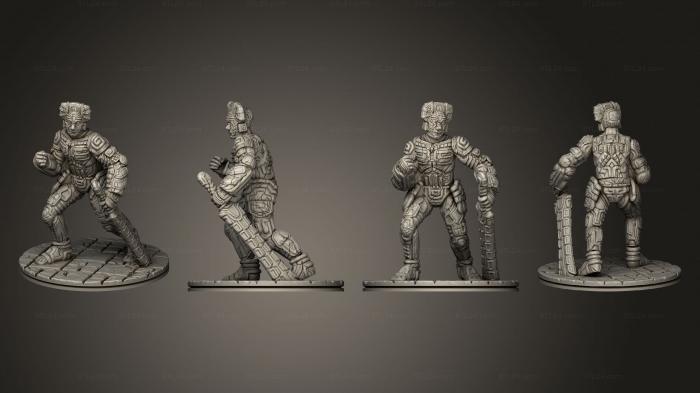 Статуэтки герои, монстры и демоны (Глубины атолла Сэвидж KS Temple Guardians Alive A 002, STKM_5037) 3D модель для ЧПУ станка