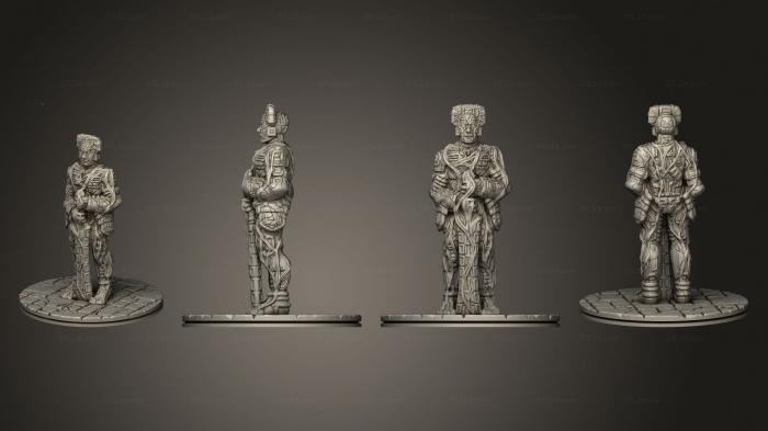 Figurines heroes, monsters and demons (Depths of Savage Atoll KS Temple Guardians Alive A 003, STKM_5038) 3D models for cnc