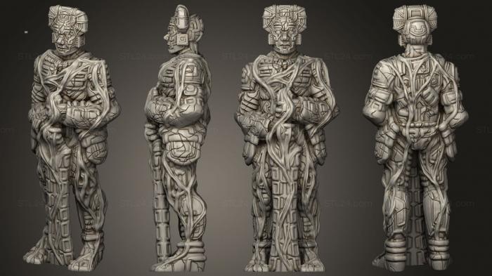 Статуэтки герои, монстры и демоны (Глубины атолла Сэвидж KS Temple Guardians Alive A 004, STKM_5039) 3D модель для ЧПУ станка