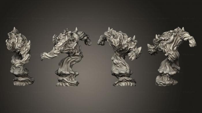 Figurines heroes, monsters and demons (Depths of Savage Atoll KS Water Elemental Myrmidon 002, STKM_5040) 3D models for cnc