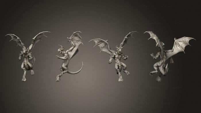 Статуэтки герои, монстры и демоны (Дьявол 1 freescale, STKM_5047) 3D модель для ЧПУ станка