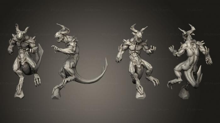 Figurines heroes, monsters and demons (Devil 1 no wings, STKM_5048) 3D models for cnc