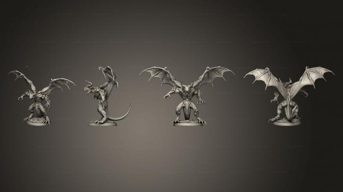 Статуэтки герои, монстры и демоны (База Дьявола 2, STKM_5049) 3D модель для ЧПУ станка
