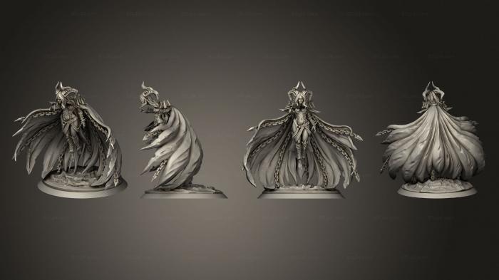 Статуэтки герои, монстры и демоны (Королева Дьявольских Ведьм, STKM_5055) 3D модель для ЧПУ станка