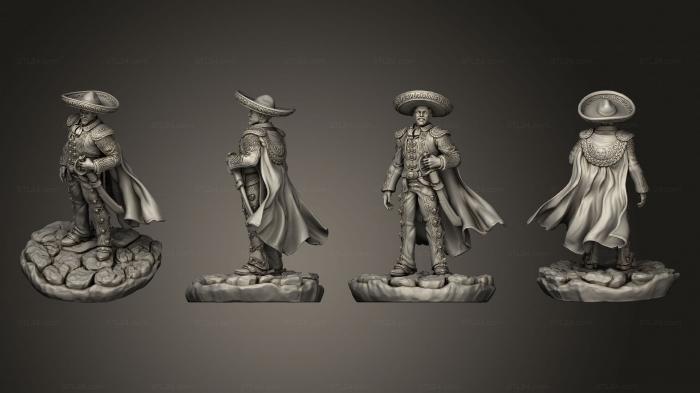 Figurines heroes, monsters and demons (Diego, STKM_5060) 3D models for cnc