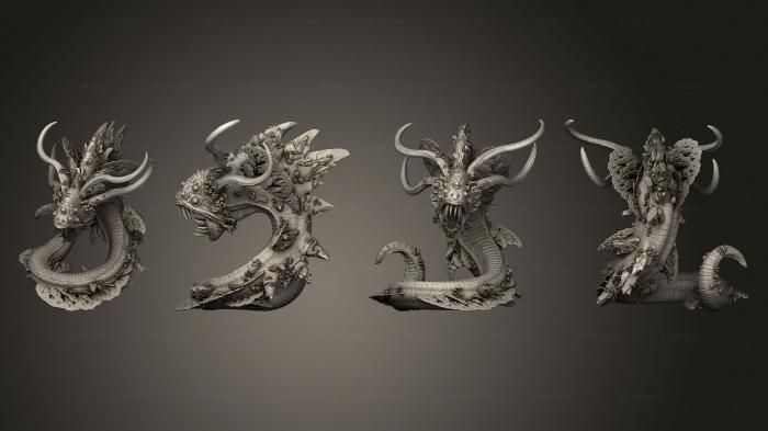 Статуэтки герои, монстры и демоны (Ужасный защитник святилища рыбы- удильщика 01, STKM_5066) 3D модель для ЧПУ станка