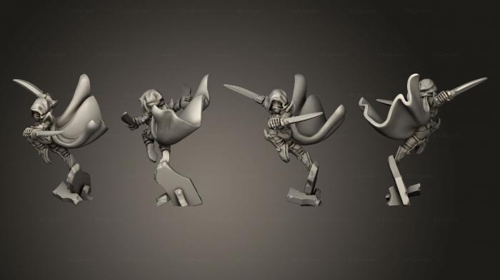 Статуэтки герои, монстры и демоны (Ужасный эльф - убийца, STKM_5069) 3D модель для ЧПУ станка