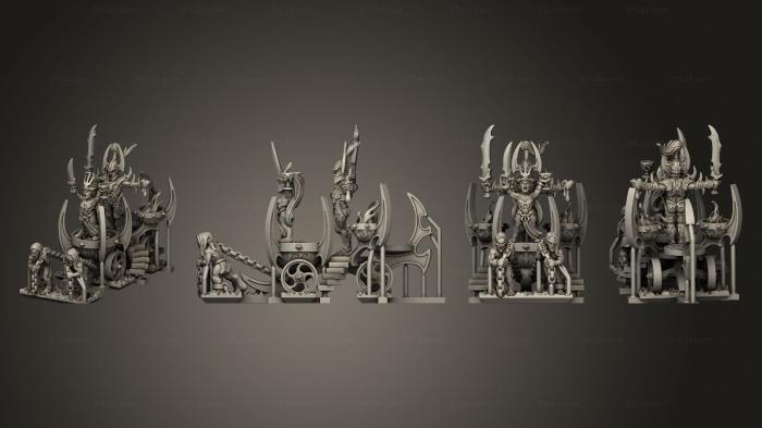Статуэтки герои, монстры и демоны (Святилище крови ужасных эльфов разделено, STKM_5070) 3D модель для ЧПУ станка