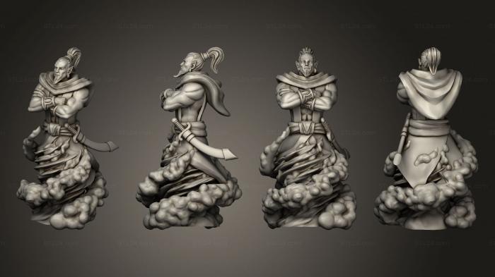 Figurines heroes, monsters and demons (Djinni Large, STKM_5080) 3D models for cnc