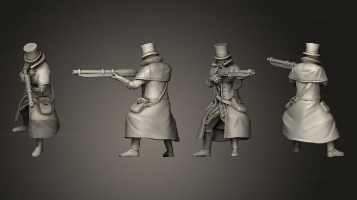 Figurines heroes, monsters and demons (Doctor Gibbs Rifle, STKM_5088) 3D models for cnc