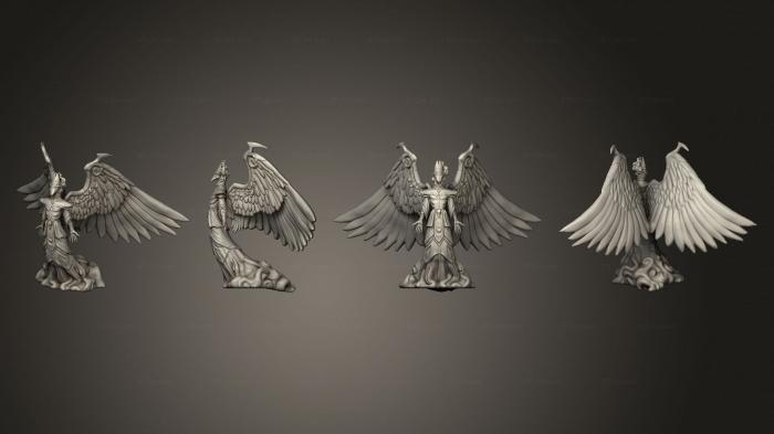 Figurines heroes, monsters and demons (Dominion Angel Flying, STKM_5096) 3D models for cnc