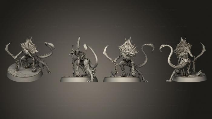 Статуэтки герои, монстры и демоны (Роковые Вороны 03, STKM_5103) 3D модель для ЧПУ станка