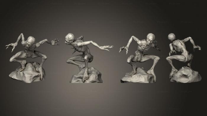 Figurines heroes, monsters and demons (Doppelganger Lurking, STKM_5109) 3D models for cnc