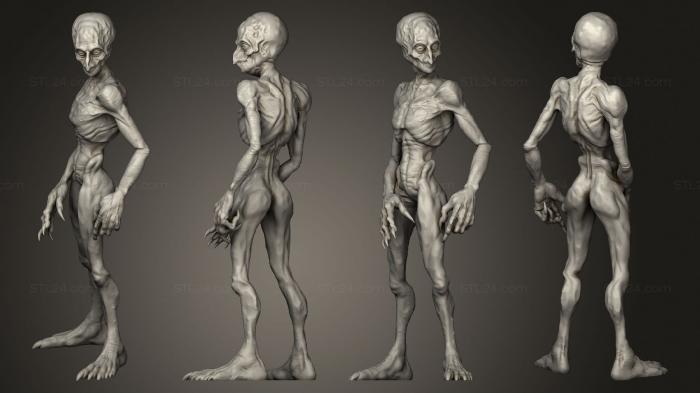 Статуэтки герои, монстры и демоны (Двойник, STKM_5111) 3D модель для ЧПУ станка