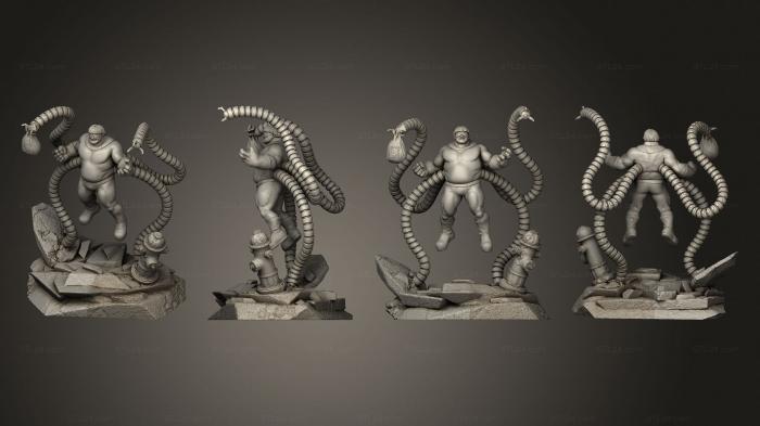 Figurines heroes, monsters and demons (Dr Octopus Version 1, STKM_5114) 3D models for cnc