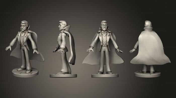 Figurines heroes, monsters and demons (Dracula Leslie Nielsen, STKM_5128) 3D models for cnc