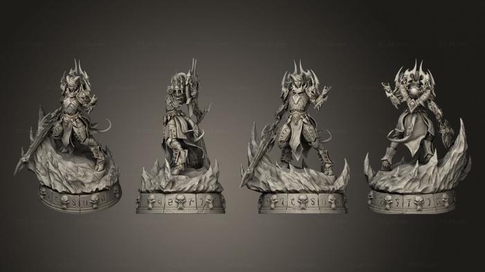 Figurines heroes, monsters and demons (Draenei Death Knight, STKM_5129) 3D models for cnc