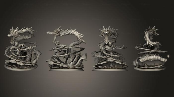 Figurines heroes, monsters and demons (dragg 2, STKM_5130) 3D models for cnc