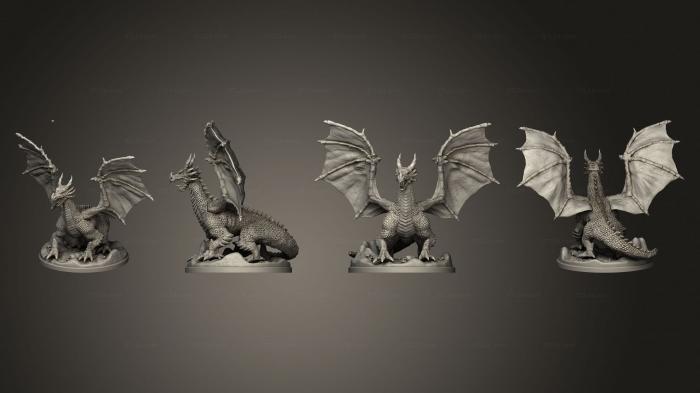 Figurines heroes, monsters and demons (Dragon v 2, STKM_5141) 3D models for cnc