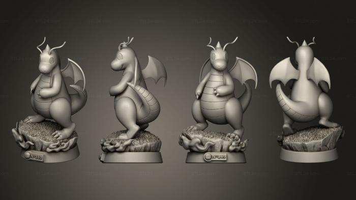 Figurines heroes, monsters and demons (Dragonite 2, STKM_5157) 3D models for cnc