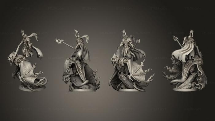 Figurines heroes, monsters and demons (Dreadbat Riders Timeri, STKM_5161) 3D models for cnc