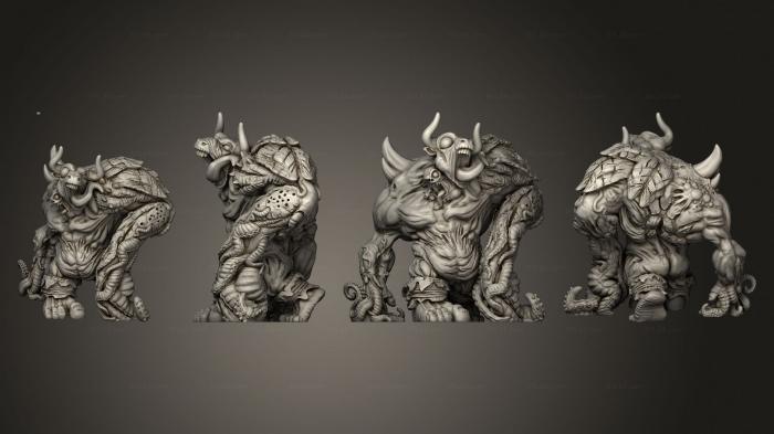 Статуэтки герои, монстры и демоны (Сумка Duncan Shadow bag 1 в левой руке 003, STKM_5185) 3D модель для ЧПУ станка