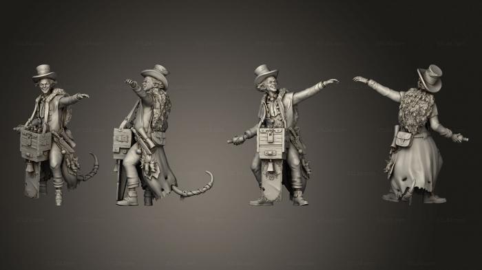 Figurines heroes, monsters and demons (Dungeon Strange Merchant Throwing, STKM_5198) 3D models for cnc